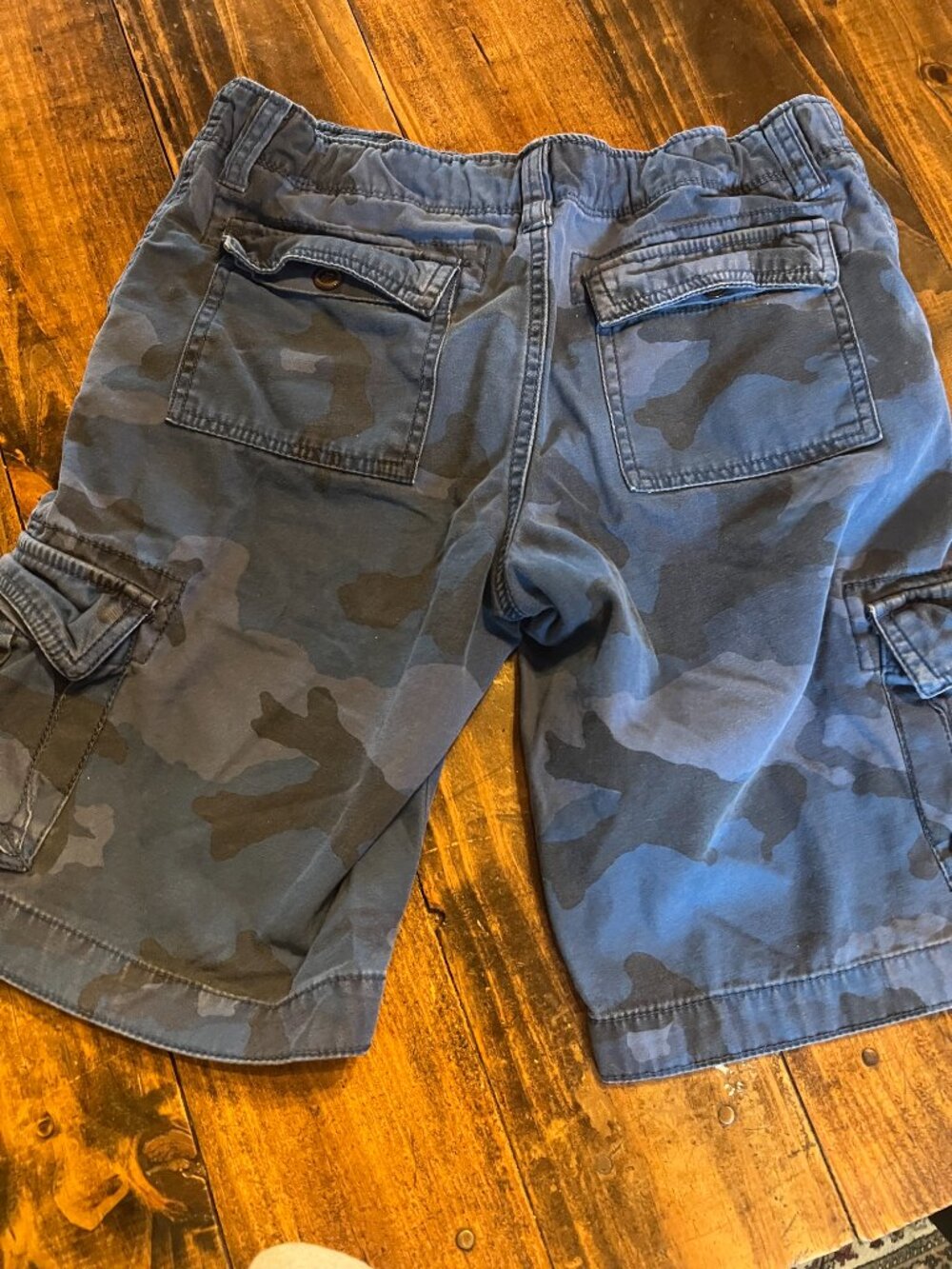 Camo Blue and Black Boys shorts size 18 - Picture 2 of 3